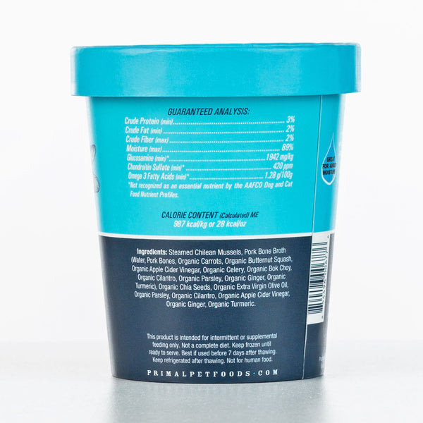 Primal Fresh Toppers Omega Mussels, Frozen Dog & Cat Food Topper