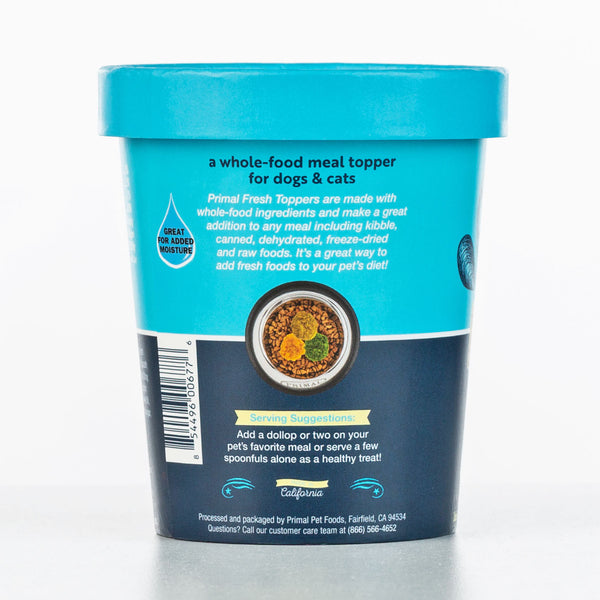 Primal Fresh Toppers Omega Mussels, Frozen Dog & Cat Food Topper