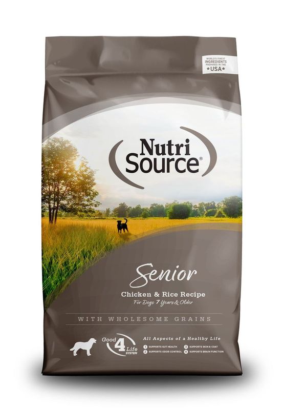 NutriSource Senior Chicken & Rice with Wholesome Grains Dry Dog Food