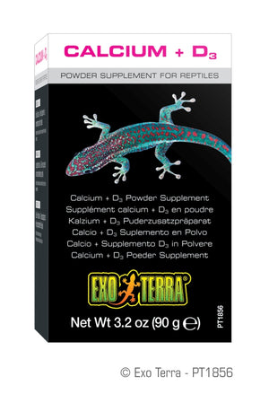 Exo Terra Calcium + Vitamin D3 Powder Reptile Supplement
