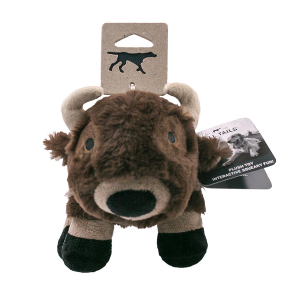 Tall Tails Buffalo Squeaker Dog Toy, 9-in
