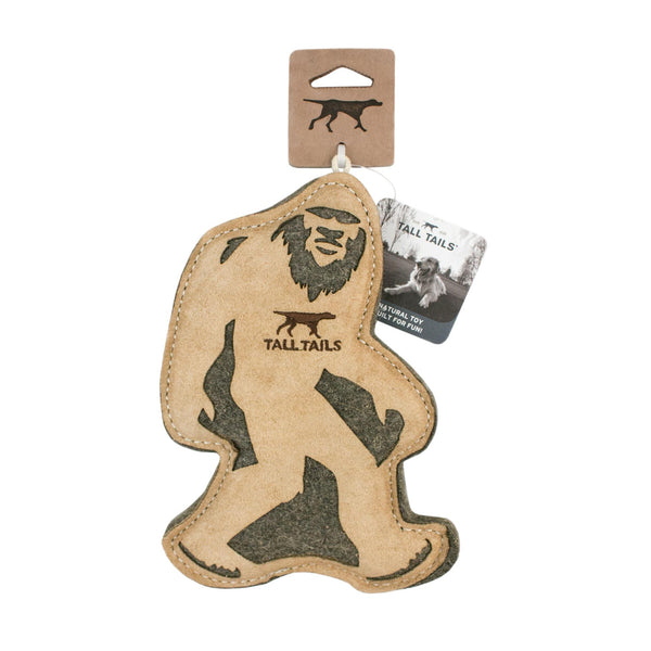 Tall Tails Natural Leather & Wool Sasquatch, 9-in