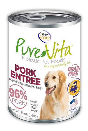 PureVita Grain-Free Pork Entree Wet Dog Food