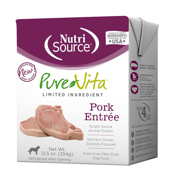 PureVita Limited Ingredient Pork Entree Wet Dog Food