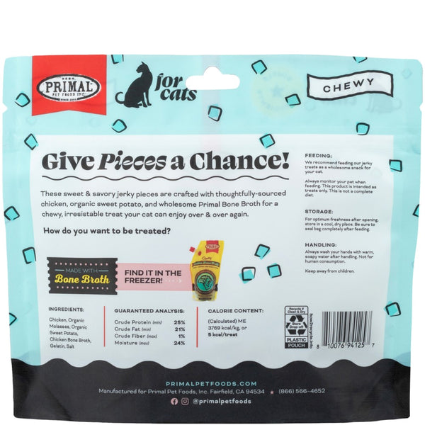 Primal Give Pieces A Chance Friandises pour chats au poulet avec bouillon