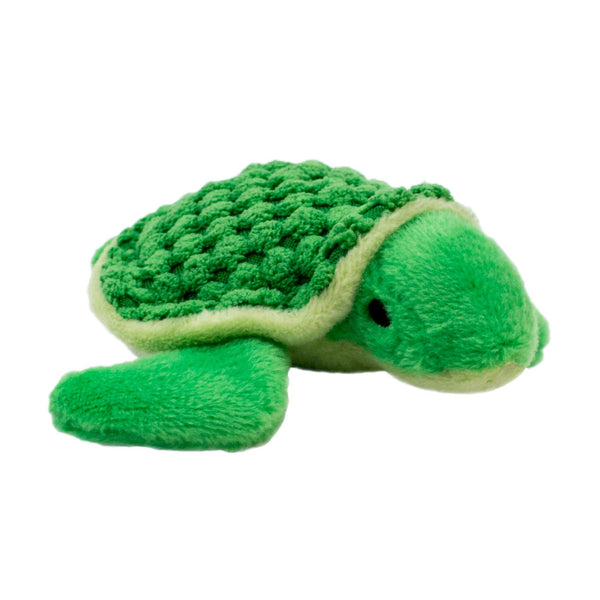 Tall Tails Peluche bébé tortue avec sifflet pour chien, 4 po