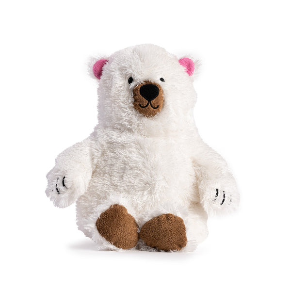 fabdog Jouet pour chien en peluche moelleuse, Ours polaire.