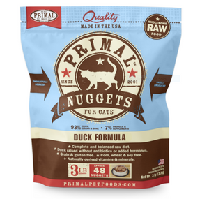 Primal Raw Frozen Nuggets Duck Formula Cat Food