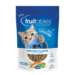 Fruitables Chicken Flavor with Blueberry Crunchy Cat Treats