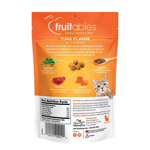 Fruitables Tuna Flavor with Pumpkin Crunchy Cat Treats