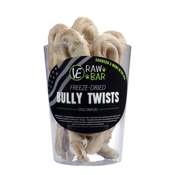 Vital Essentials RAW BAR Bully Twist Freeze-Dried Dog Treat