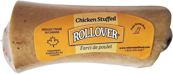 Rollover Premium Chicken Stuffed Beef Bone Dog Treats