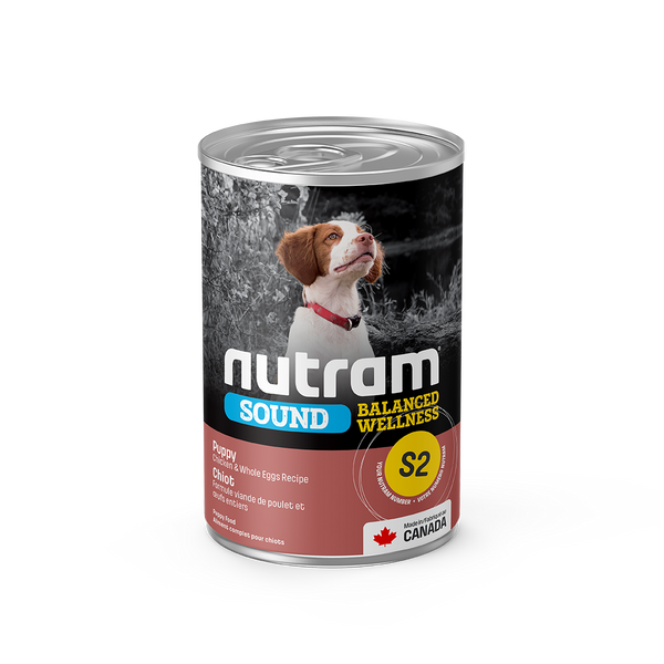Nutram Sound S2 Balanced Wellness Chicken & Whole Eggs Puppy Wet Dog Food