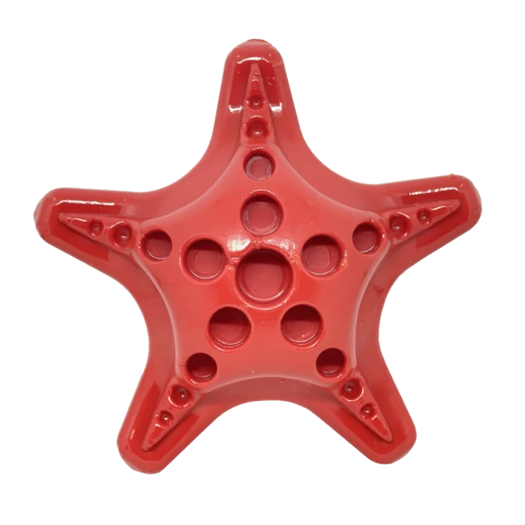 SodaPup Jouet pour chien en nylon Étoile de mer, Rouge