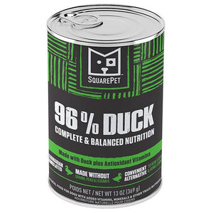 SquarePet 96% Duck Formula Wet Dog Food