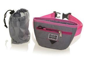 DOOG Pochette à friandises Good Dog, Gris et rose, Grande