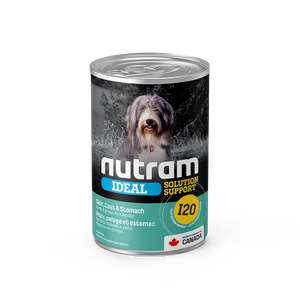 Nutram Ideal I20 Solution Support Skin, Coat & Stomach Lamb & Brown Rice Wet Dog Food
