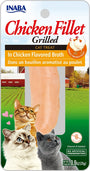 INABA Grilled Chicken Fillet in Chicken Broth Grain-Free Cat Treats, 0.9-oz