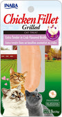 INABA Grilled Chicken Fillet Extra Tender in Crab Broth Grain-Free Cat Treats, .9-oz