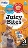 INABA Juicy Bites Fish & Clam Flavor Grain-Free Cat Treats, 3-pk