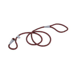 K9 Explorer Laisse coulissante en corde tressée réfléchissante pour chien, Berry, 1/2-in x 6-ft