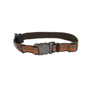 K9 Explorer Reflective Adjustable Dog Collar, Campfire Orange