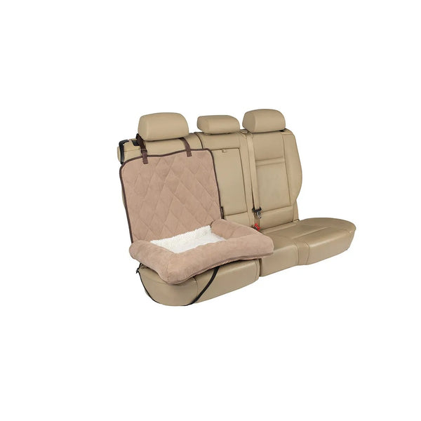 PetSafe Happy Ride Car Dog Bed, Bucket Seat, Tan