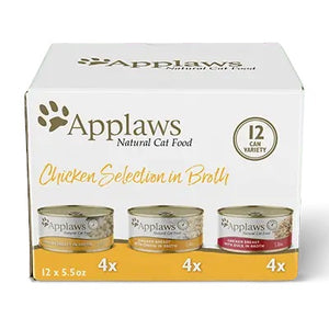 Applaws Chicken Selection Variety Pack Wet Cat Food Can, 5.5-oz, 12-pack
