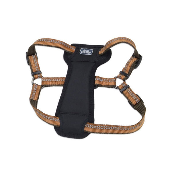 K9 Explorer Reflective Adjustable Padded Dog Harness, Campfire Orange