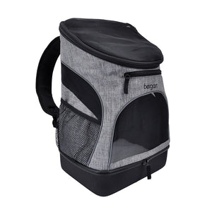 Bergan Backpack Pet Carrier, Heather Grey