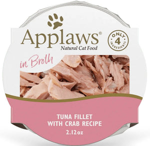 Applaws Tuna Fillet with Crab in Broth Wet Cat Food Pot