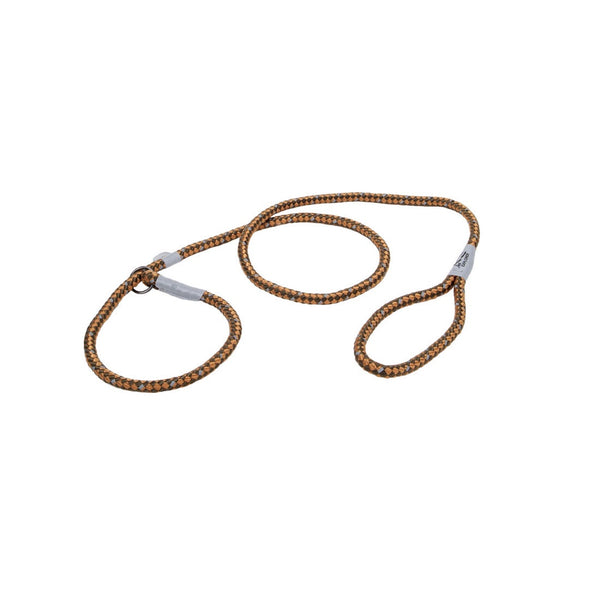 K9 Explorer Laisse coulissante réfléchissante en corde tressée pour chien, Campfire Orange, 1/2 po x 6 pi