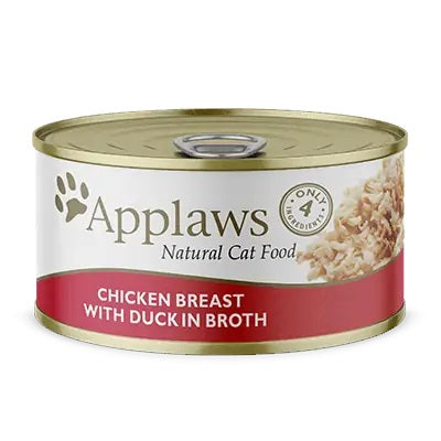 Applaws Chicken Breast with Duck in Broth Wet Cat Food Can