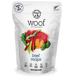 New Zealand Natural Pet Food Woof Beef Freeze-Dried Dog Food