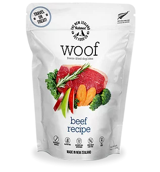 New Zealand Natural Pet Food Woof Beef Freeze-Dried Dog Food