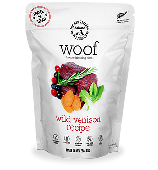 New Zealand Natural Pet Food Woof Venison Freeze-Dried Dog Food