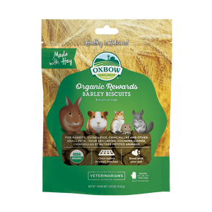 Oxbow Bene Terra Biscuits à l'orge bio pour petits animaux, 2,65 oz