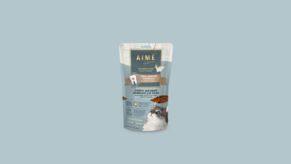 Aime Kitchen Oral Health Poulet frais & Cabillaud Sans céréales Aliment pour chats déshydraté à l'air