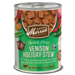 Merrick Grain-Free Venison Holiday Stew Canned Dog Food