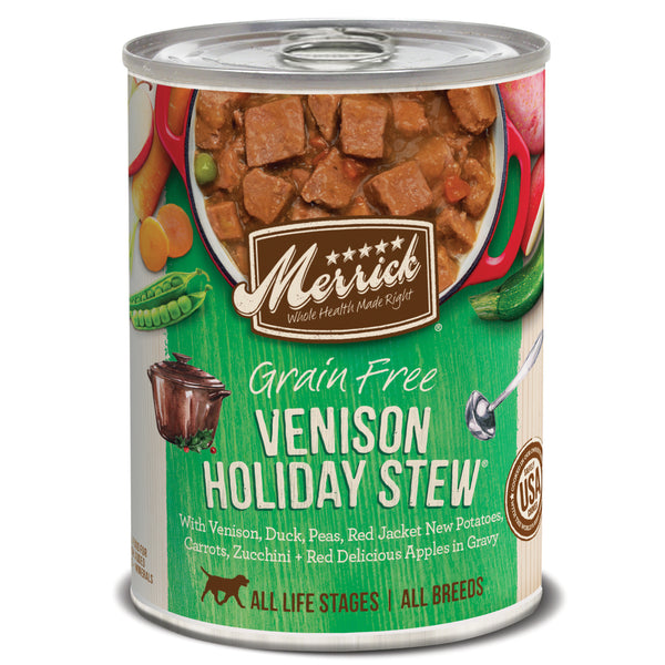 Merrick Grain-Free Venison Holiday Stew Canned Dog Food