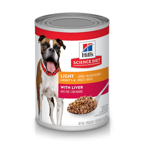 Hill's Science Diet Adult Light with Liver Wet Dog Food