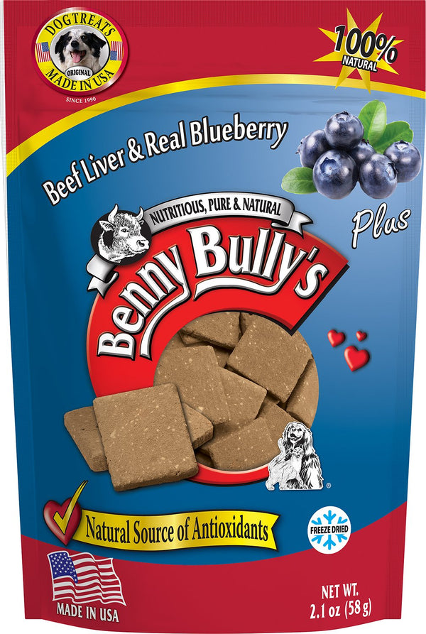 Benny Bully's Liver Plus Beef Liver & Real Blueberry Freeze-Dried Dog Treats