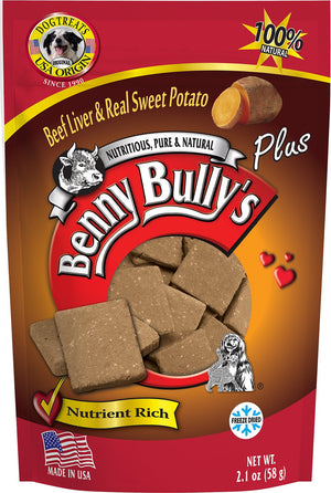 Benny Bully's Liver Plus Beef Liver & Real Sweet Potato Freeze-Dried Dog Treats