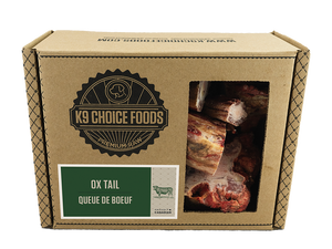 K9 Choice Foods Queue de bœuf crue