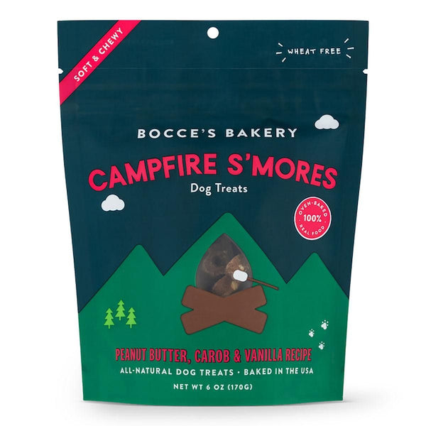 Bocce's Bakery Campfire S'mores Friandises pour chiens douces et moelleuses, 170-gram