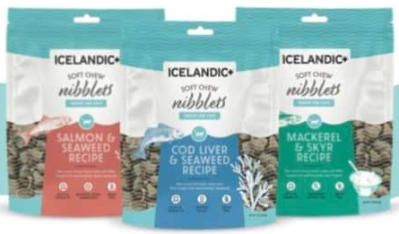 Icelandic+ Soft Chew Nibblets Cod Liver & Seaweed Cat Treats