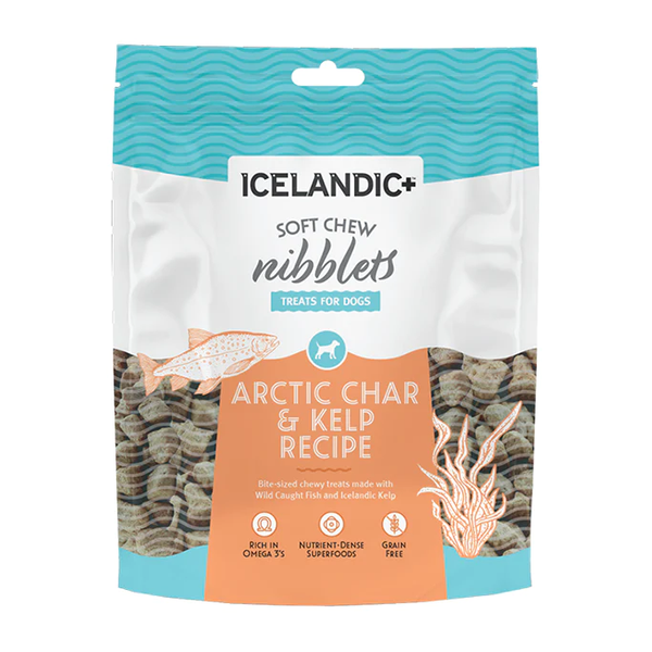 Icelandic+ Soft Chew Nibblets Friandises pour chiens Omble arctique & Varech