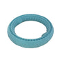 Messy Mutts Totally Pooched Chew'n Tug Ring Dog Toy, Teal, 6-in