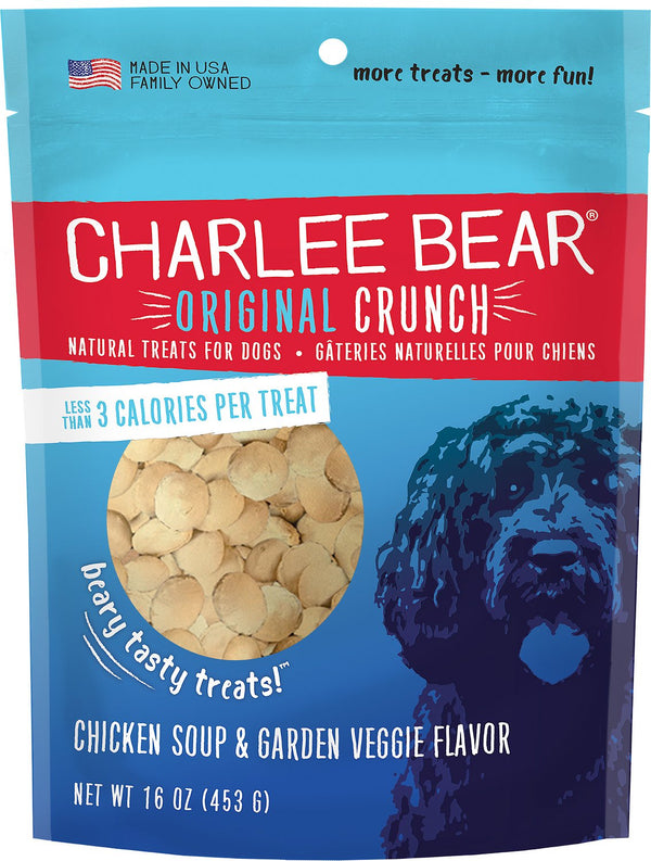 Charlee Bear Chicken Soup & Garden Veggie Flavor Dog Treats, 16-oz