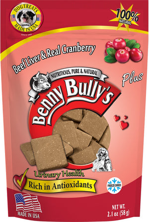Benny Bully's Liver Plus Beef Liver & Real Cranberry Freeze-Dried Dog Treats